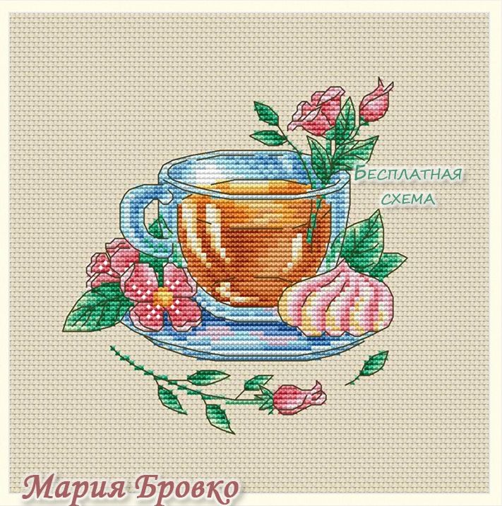 Бровко вышивка схемы