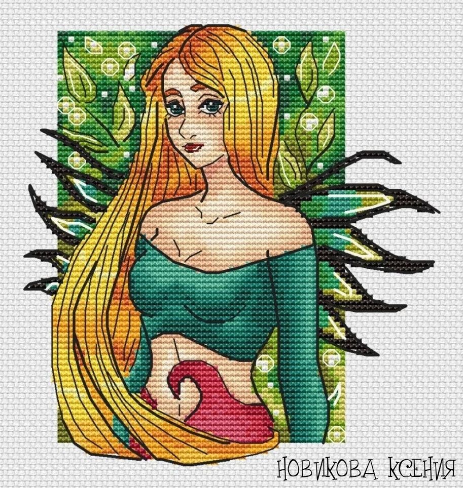 Ксения новикова вышивка крестом