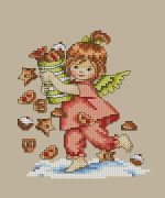 Схема для вышивания Ольга (Tinker Bell, fuchsia-flower) #12362