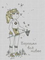 Схема для вышивания Окнеас Алиса #22973