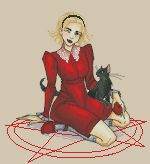 Схема для вышивания Окнеас Алиса #25913