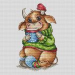 Схема для вышивания Кравцовы Егор (Rugo) и Анастасия (Овечкины забавы) #42411