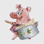 Схема для вышивания Кравцовы Егор (Rugo) и Анастасия (Овечкины забавы) #46829
