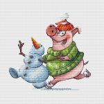 Схема для вышивания Кравцовы Егор (Rugo) и Анастасия (Овечкины забавы) #51829